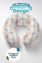 Ethnic Patterned Cotton Neck Pillow - Adult Travel Pillow with Colorful Geometric Motifs - 3