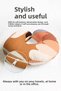 Abstract Pastel Colored Cotton Neck Pillow - Natural Tones Modern Design Soft Travel Pillow - 3