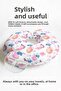 Colorful Balloon Patterned Cotton Neck Pillow - Pastel Cloud Themed Pink Blue Travel Pillow - 3