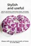 Abstract Purple Geometric Ergonomic Neck Pillow - Modern Artistic Lilac Cream Soft Travel Pillow