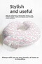 Cute Cloud Pattern Cotton Neck Pillow - Pastel Pink Blue Kids & Adult Travel Pillow - 3