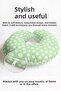 Daisy Pattern Ergonomic Neck Pillow - Pastel Green Yellow Children & Adult Travel Pillow - 7