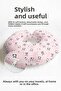 Panda Patterned Cotton Neck Pillow - Cute Pink Black Kids & Adult Travel Pillow - 2