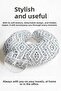 Ethnic Patterned Cotton Neck Pillow - Geometric Blue Cream Adult Travel Pillow - 2
