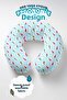 Cute Kids & Adults Insect Pattern Neck Pillow - Pastel Blue Pink Soft Travel Pillow - 4