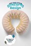 Ergonomic Neck Pillow with Sun Motif - Retro Striped Beige Brown Travel Pillow - 3