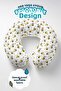 Cute Bee Pattern Cotton Neck Pillow - Kids & Adults Yellow White Travel Pillow - 3