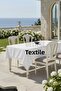 French Guipure Lace Stain Resistant Single Tablecloth 160x220 - Cream - 2