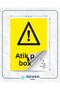 Waste Battery Box Sticker 20X28 cm - 2