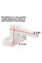 1 Piece 1St Quality Hard Plastic Window Glass Balcony Door Secure Safety Lock Burglar Lock - 4