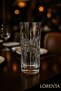 Crystal Embroidered Tall Glass Soft Drink Glasses 6 Pieces - Stylish Patterned Water and Beverage Glasses - 5