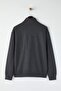 Anthracite New Oversize/Wide Cut Brushed Thessaloniki Stand-Up Collar Sweatshirt Tmnaw26Sw00014 - 3