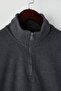 Anthracite New Oversize/Wide Cut Brushed Thessaloniki Stand-Up Collar Sweatshirt Tmnaw26Sw00014 - 7