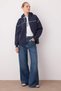 Navy Blue Hooded and Piping Detailed Oversize/Wide Fit Knitted Sweatshirt Twoaw26Sw00106 - 2