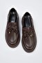 Kahverengi Bağcık Detaylı Kadın Loafer TAKAW26LA00005 - 3