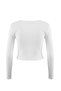 Black-White 2 Pack Fitted Crew Neck Crop Ribbed Stretchy Knitted Blouse TWOAW22BZ0331 - 24