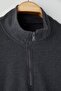 Anthracite New Oversize/Wide Cut Plus Size Brushed Thessaloniki Stand-Up Collar Sweatshirt Tmnaw26Ao00000 - 4