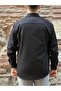 Oversize Gabardine Cotton Gift Boxed Men's Jacket Shirt Fs-003868 - Black - 4