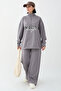 Nice Written Zippered Anthracite Double Set - 6