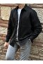 Oversize Gabardine Cotton Gift Boxed Men's Jacket Shirt Fs-003868 - Black