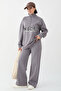 Nice Written Zippered Anthracite Double Set - 7
