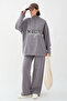 Nice Written Zippered Anthracite Double Set