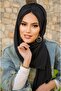 شال بونيه برباط على شكل فراشة سوداء - 3