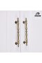 Crescent Antique Yellow 128 mm Handle Luxury Country Kitchen Furniture Cabinet Drawer Handle - 7