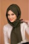 شال بونيه برباط على شكل فراشة كاكي - 2