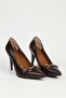 Brown Women's Heeled Shoes Pc-55127 - 6