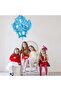 45cm Light Baby Blue Star Foil Balloon, Sky Blue Flying with Helium - 4