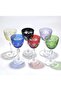Handcrafted Cut Crystal Footed Tassel Patterned Luxury Footed Goblet 6 Pieces 165Cc - 3