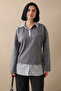 Garnished Thessaloniki Fabric Gray Sweat