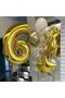 45cm Helium Flying Star Foil Balloon - Golden Yellow - 4