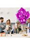 45cm Fuchsia Starry Dark Pink Balloon - Birthday Flying with Helium - 4