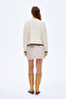 Bonjour Written Crew Neck Knitwear Sweater Cream - 5
