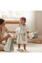 Flower Embroidered Gaye Baby Towel Bathrobe Set Organic **** Baby Birth Gift ****