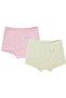 Jacquard Heart 2-10 Years 2-Piece Boxer Set - Ecru