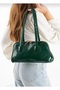 Long Handle Women's Shoulder and Hand Bag Baguette Green - 5