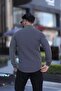 Black and White Striped Slim Fit Long Sleeve Men's Shirt - Modern Stylish Style - 2