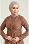 Glitter evening dress 5397-16 milky coffee - 4