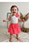 Pink Baby Children's One-Sleeved Crop Skirt Set Summer Set