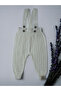 Hanging Buttoned Baby Kids Knitwear Tights Salopet Ecru - 2