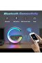 LED Night Light with Bluetooth Speaker, 15W Wireless Charger, 7 RGB Colours, FM Radio, Touch Con - 7