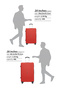 20-Inch Cabin Size ABS Hardside Spinner Luggage Trolley | 10KG Lightweight 4-Wheel Suitcase Red - 4