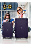 20-Inch Cabin Size ABS Hardside Spinner Luggage Trolley | 10KG Lightweight 4-Wheel Suitcase Navy - 5