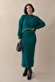 Double Trimmed Emerald Green Knitwear Set