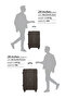 Large 28-Inch ABS Hardside Spinner Luggage Trolley | 30KG Lightweight 8-Wheel Suitcase Grey - 4