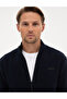Navy Blue Regular Fit Fleece Cardigan 50314014-Vr033 - 2