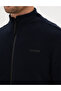 Navy Blue Regular Fit Fleece Cardigan 50314014-Vr033 - 7